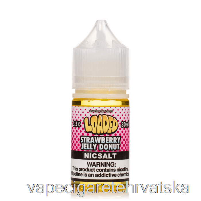 Vape Cigareta žele Od Jagode Krafna - Puno Soli - Nemilosrdne Pare - 30 Ml 20 Mg